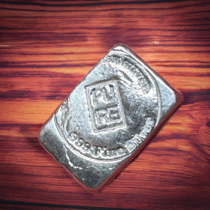 Pure Scottish Silver 1 Troy oz Flat Bar (pure) - Unique Hand Poured Ingot, Wealth Preservation - Exceptional Gift for Collectors - Image 7