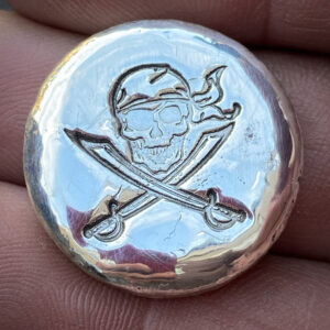 Stamped Pirate Round – 1oz 999 Fine Silver