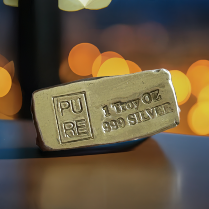 1 Troy oz Press Bar - 999 Fine Silver Bar - Image 6