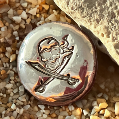 Stamped Pirate Round - 1oz 999 Fine Silver - Image 9