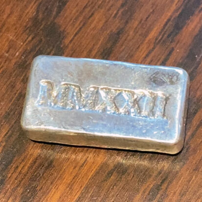 MMXXII (2022 in Roman Numerals) – 1 oz Solid Silver bar 5