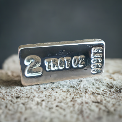 2 Oz Silver Bar (Hand Poured)