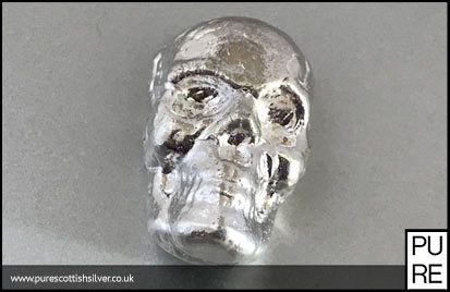 1 Oz  Solid Silver Skull – Bullion Silver 7