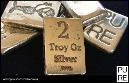2oz Troy Oz Silver Bar