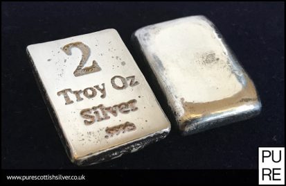 2oz Troy Oz Silver Bar