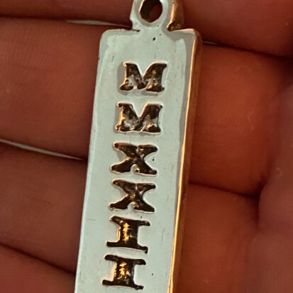 Solid Silver MMXXII Pendant 4