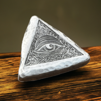 All Seeing Eye (New) - 2 Troy Ounce Silver Bullion 999fs - Image 9