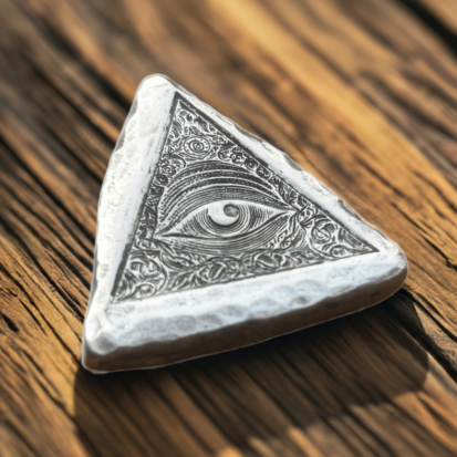 All Seeing Eye (New) - 2 Troy Ounce Silver Bullion 999fs - Image 7