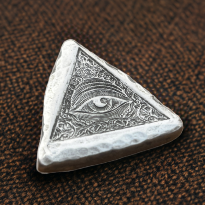 All Seeing Eye (New) - 2 Troy Ounce Silver Bullion 999fs - Image 6
