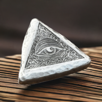 All Seeing Eye (New) - 2 Troy Ounce Silver Bullion 999fs