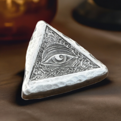 All Seeing Eye (New) - 2 Troy Ounce Silver Bullion 999fs - Image 5