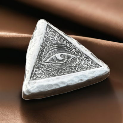 All Seeing Eye (New) - 2 Troy Ounce Silver Bullion 999fs - Image 4
