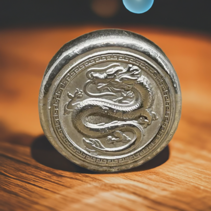 Silver Dragon Round 2oz (Chinese)- Handcrafted Solid Silver Coin, Mythical Dragon Design, Ideal for Silver Collectors or Fantasy Gifts - Image 12