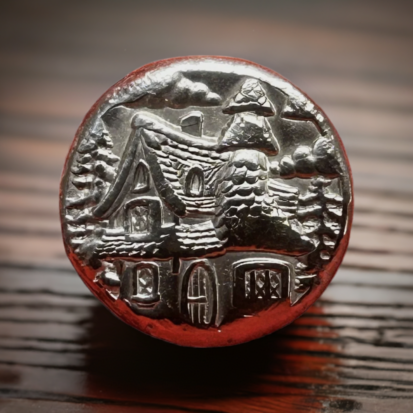 2 Troy oz Solid Silver Round - Hand Poured, Embossed Cottage Design, Collector's Piece, Unique Housewarming Gift - Image 8