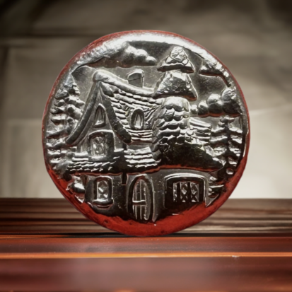 2 Troy oz Solid Silver Round - Hand Poured, Embossed Cottage Design, Collector's Piece, Unique Housewarming Gift - Image 7