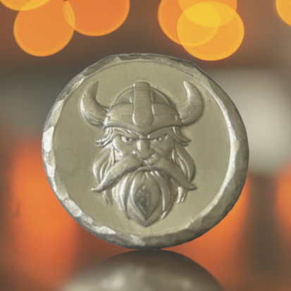 2 Troy oz Solid Silver Round with Dwarf Warrior, Handmade in Scotland, Fantasy Collectible Gift - Image 9
