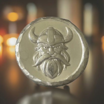 2 Troy oz Solid Silver Round with Dwarf Warrior, Handmade in Scotland, Fantasy Collectible Gift - Image 11