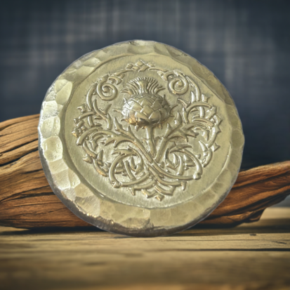 2 troy ounce,999fs Celtic thistle round, handmade in Scotland, stunning keepsake or thoughtful gift for special occasions. - Image 8