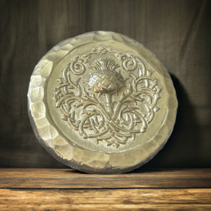 2 troy ounce,999fs Celtic thistle round, handmade in Scotland, stunning keepsake or thoughtful gift for special occasions. - Image 3