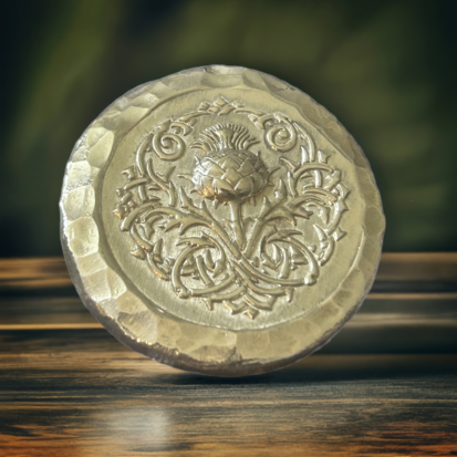 2 troy ounce,999fs Celtic thistle round, handmade in Scotland, stunning keepsake or thoughtful gift for special occasions. - Image 11
