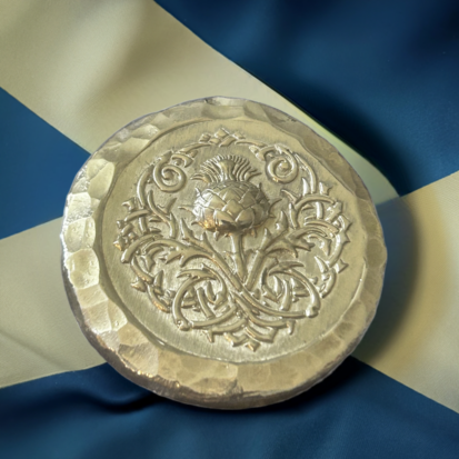 2 troy ounce,999fs Celtic thistle round, handmade in Scotland, stunning keepsake or thoughtful gift for special occasions. - Image 7