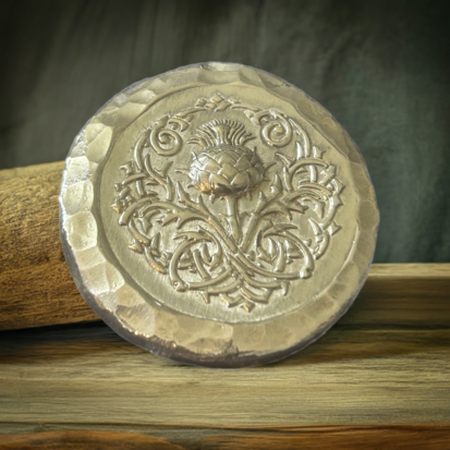 2 troy ounce,999fs Celtic thistle round, handmade in Scotland, stunning keepsake or thoughtful gift for special occasions. - Image 6