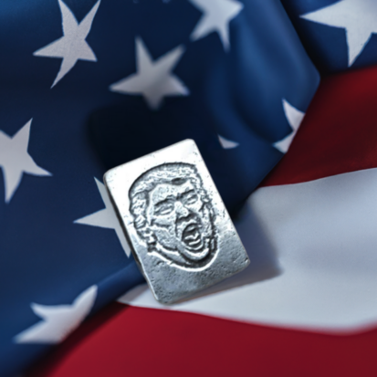 2oz Silver - Donald Trump Bar