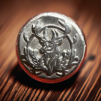 2oz Solid Silver Round - Hand Poured, Embossed stag Design, Collector's Piece, Unique Housewarming Gift - Image 7