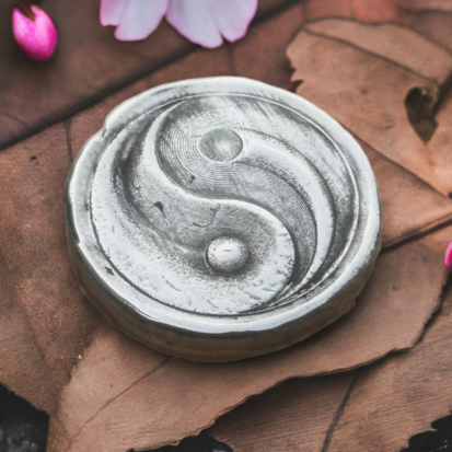 Yin Yang Solid Silver 2oz Round - Image 10