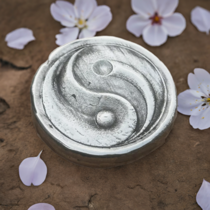 Yin Yang Solid Silver 2oz Round - Image 8