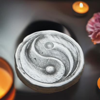 Yin Yang Solid Silver 2oz Round - Image 5