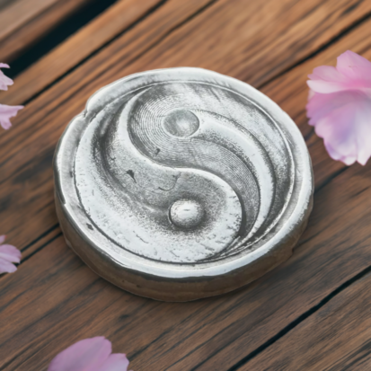 Yin Yang Solid Silver 2oz Round