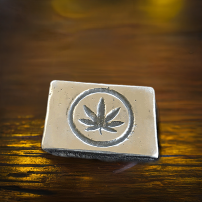 2oz Silver Cannabis Bar - Image 2