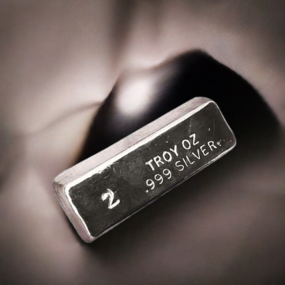 2 oz Silver Ingot - Stamped - Image 4