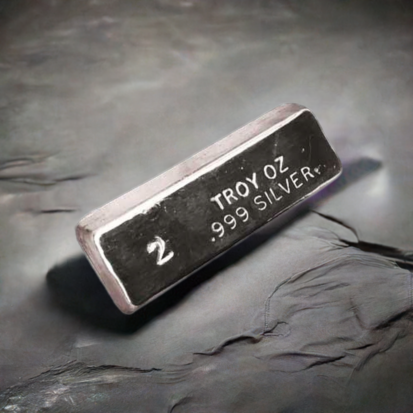 2 oz Silver Ingot - Stamped - Image 6