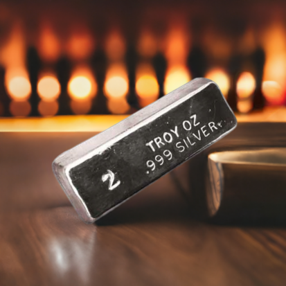 2 oz Silver Ingot - Stamped - Image 5