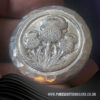 2 troy oz solid silver three thistle round