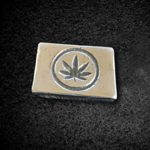 2oz Silver Cannabis Bar