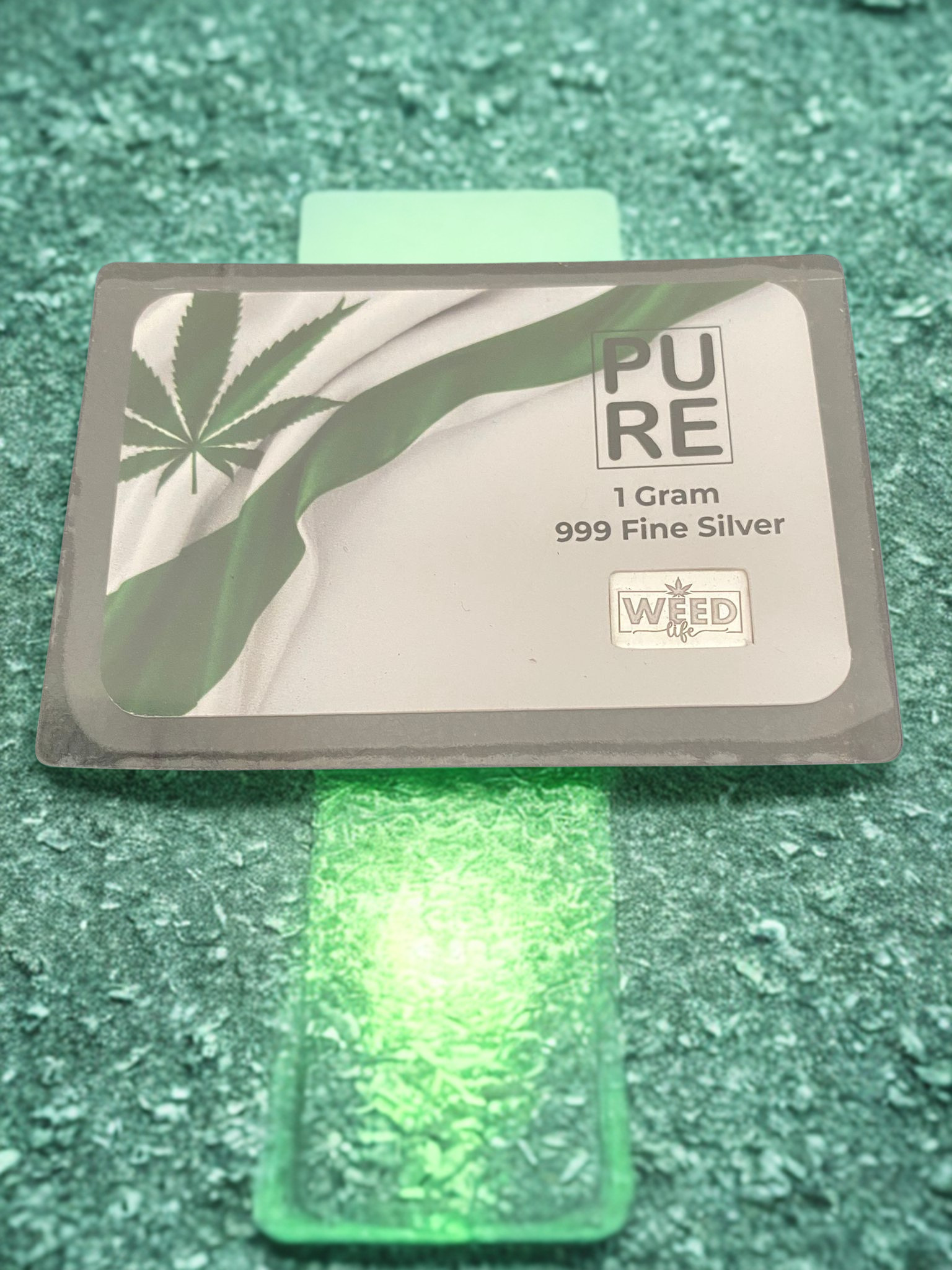 1g Weed Life Carded Silver Bar | Cannabis Themed .999 Fine Silver Fractional Collectible