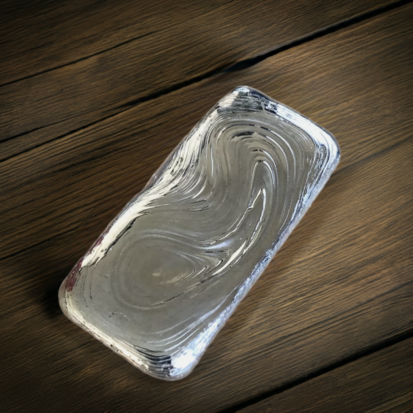 4ozt Ripple Bar (pour lines) Hand Poured Silver Bar
