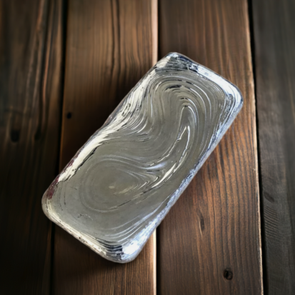 4ozt Ripple Bar (pour lines) Hand Poured Silver Bar - Image 6
