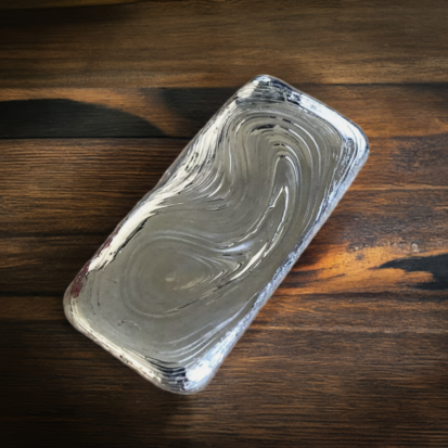4ozt Ripple Bar (pour lines) Hand Poured Silver Bar - Image 7