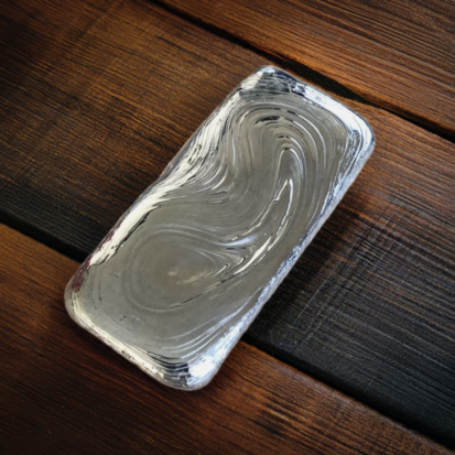 4ozt Ripple Bar (pour lines) Hand Poured Silver Bar - Image 5