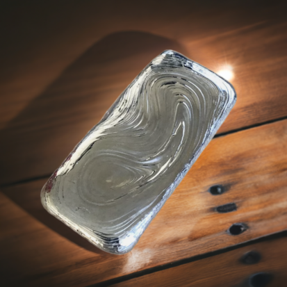 4ozt Ripple Bar (pour lines) Hand Poured Silver Bar - Image 8