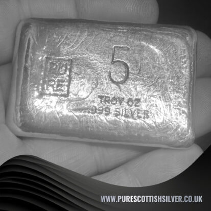5 Troy oz Solid Silver Wonka Bar 6