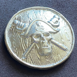 52g curved pirate Silver Round