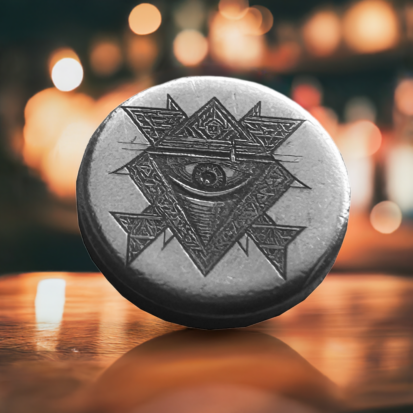 3g Solid Silver Fractionals - All Seeing Eye - Image 5
