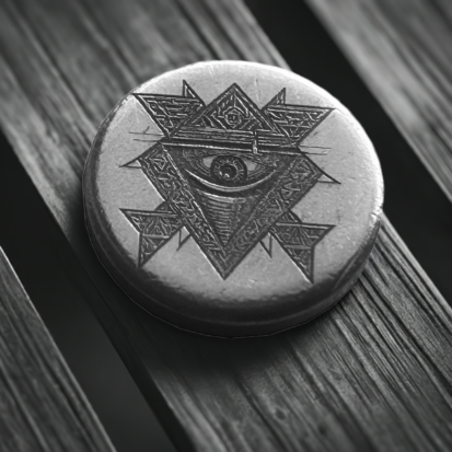 3g Solid Silver Fractionals - All Seeing Eye
