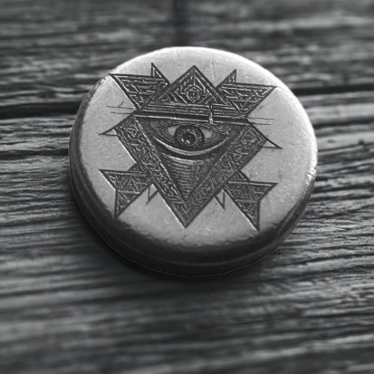 3g Solid Silver Fractionals - All Seeing Eye - Image 7