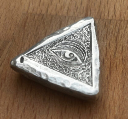 All Seeing Eye (New) - 2 Troy Ounce Silver Bullion 999fs - Image 4